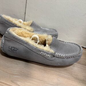 UGG Gray Suede Slippers